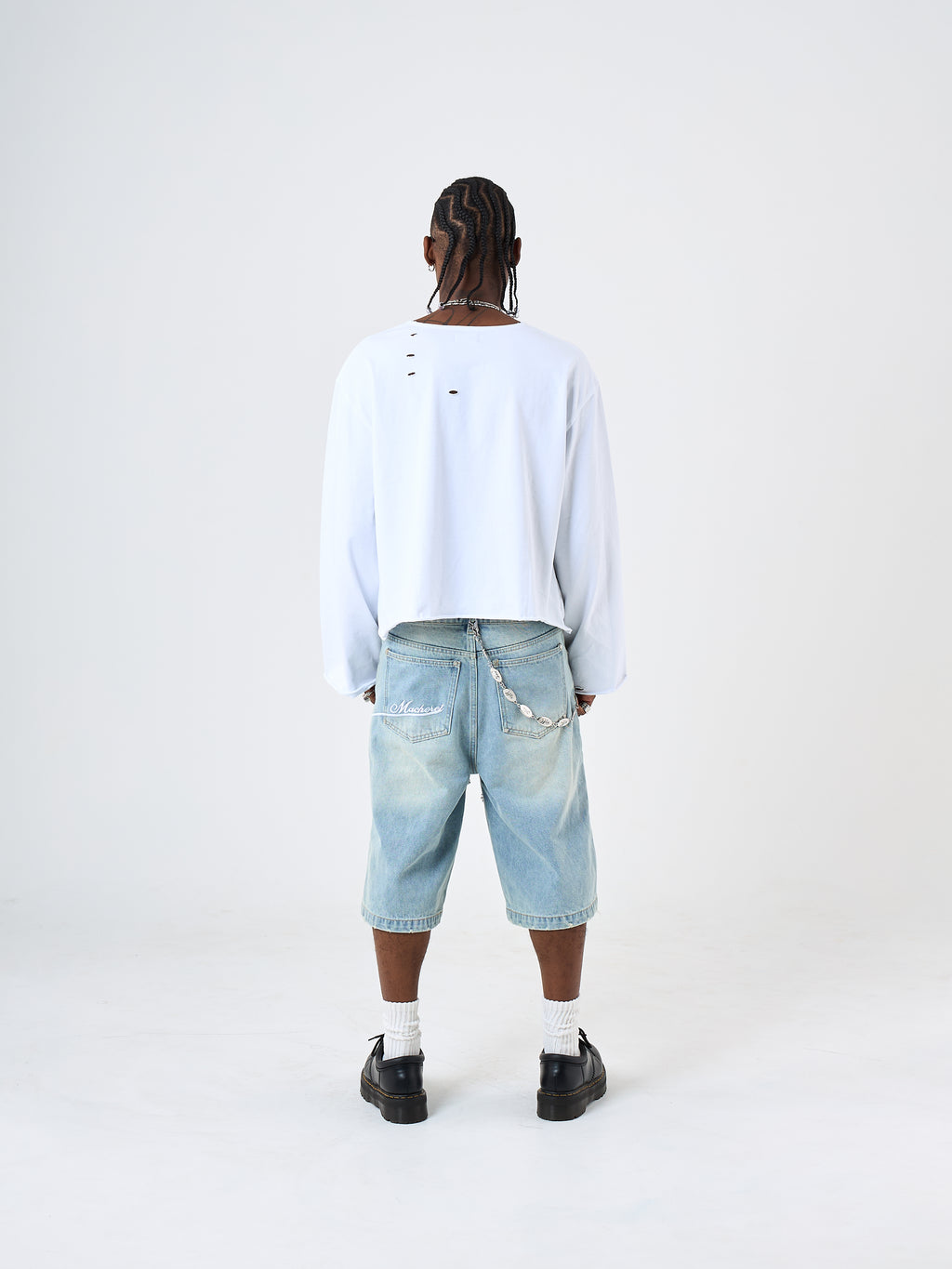 White Flared Long-sleeve