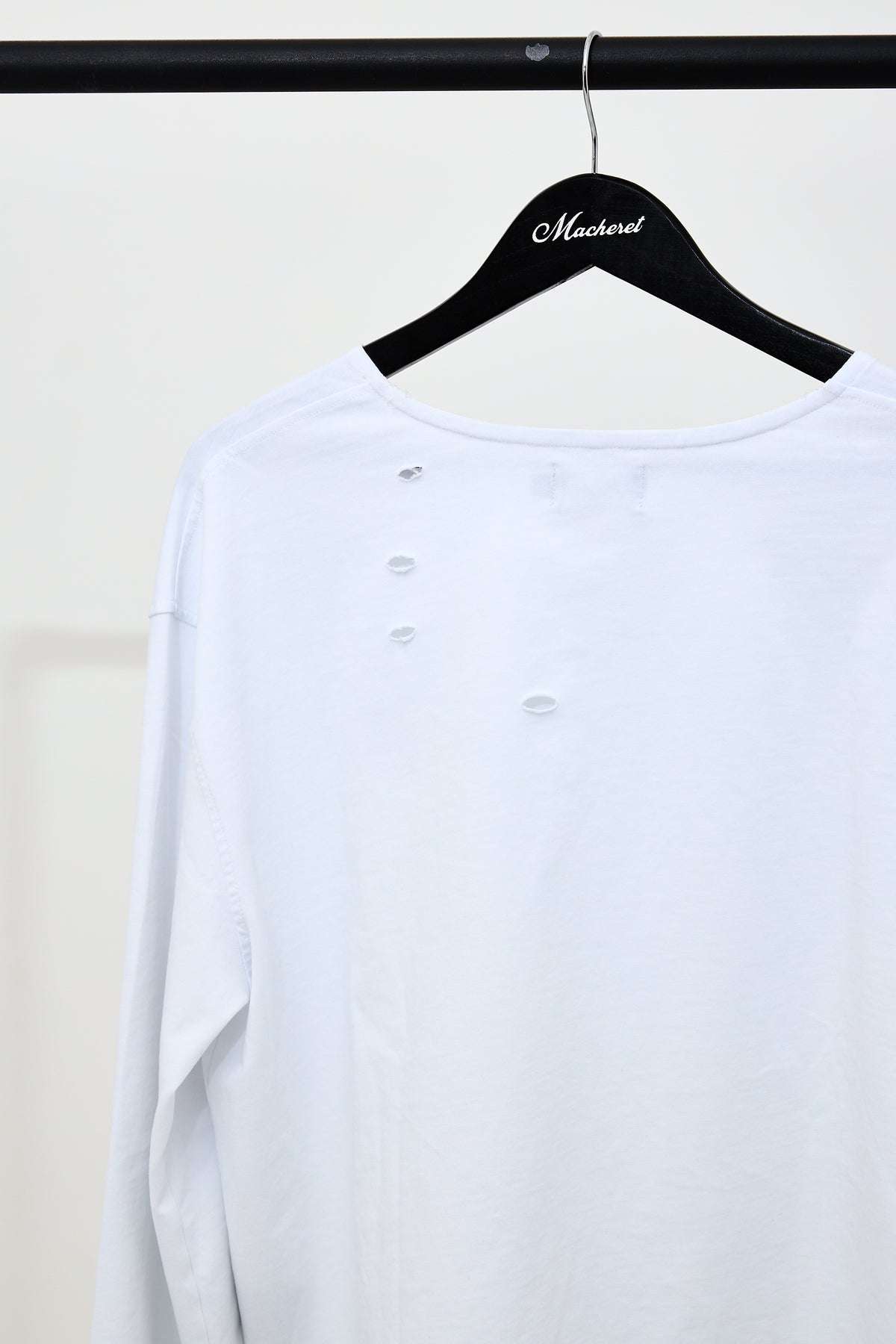 White Flared Long-sleeve