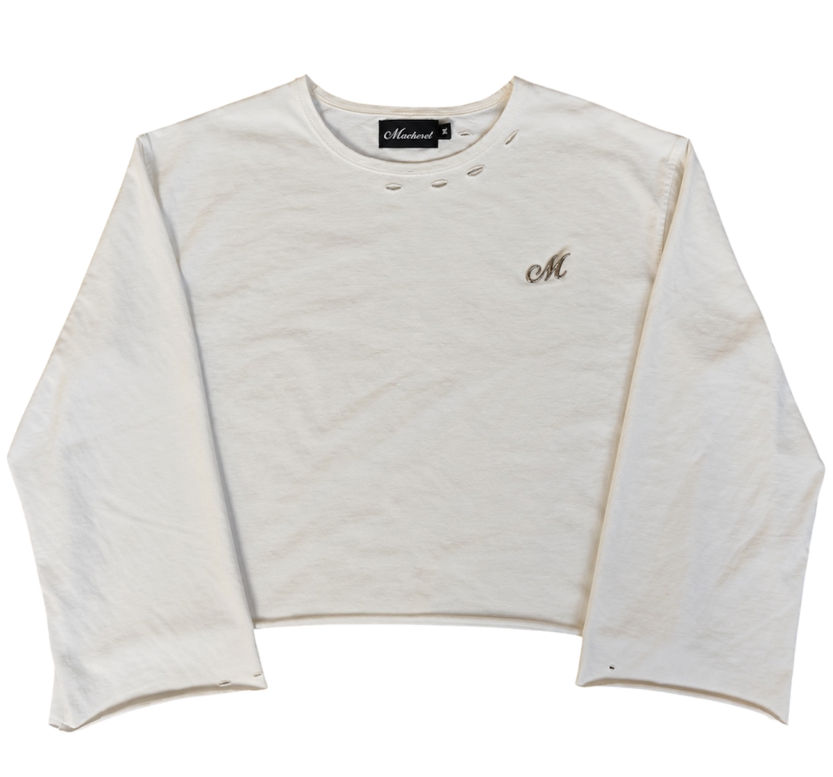 White Flared Long-sleeve