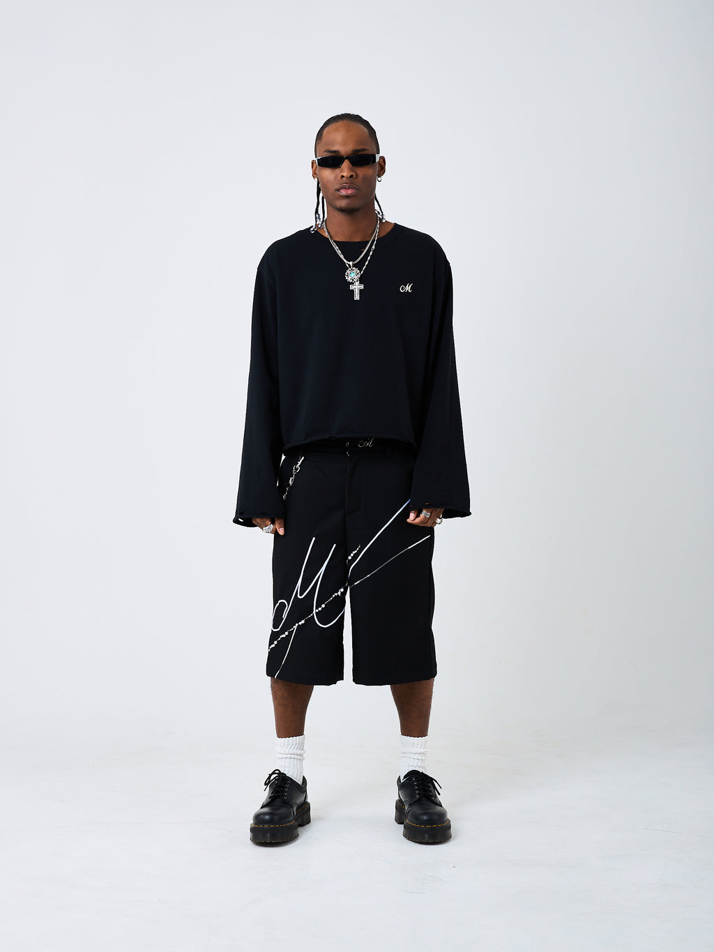 Black Flared Long-sleeve